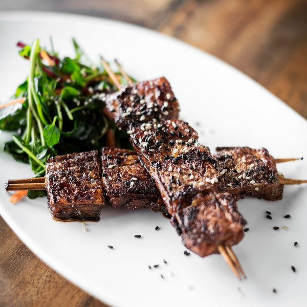 Spicy Soy Wagyu Denver Kabobs