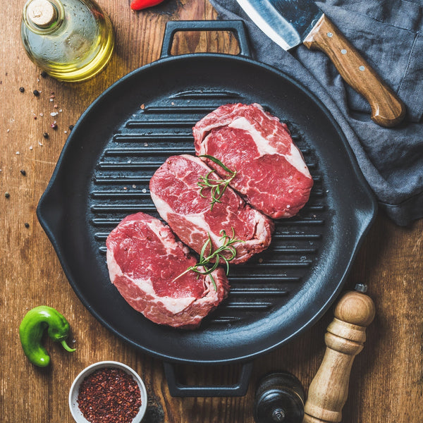 Cast Iron Wagyu Ribeye with Garlic Butter Pan Sauce